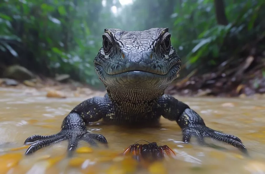 De oorloze monitorsauriër, beschouwd als de “Heilige Graal” van reptielen, lijkt op een mini-draak.